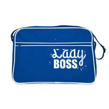 Passion Fondatrice Entrepreneur Lady Boss Cadeau - Sac Retro - bleu/blanc - Devant