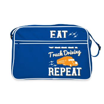 Future Truck Driver like Me Uncle Trucker Gift - Retro Bag - blue/white - Front