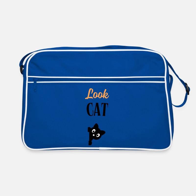 Schau Katze Retro Tasche