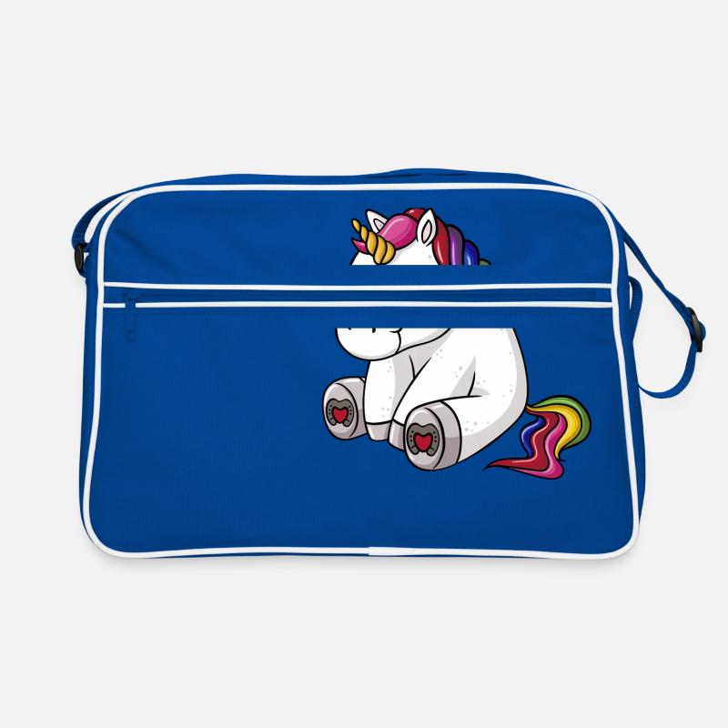 Einhorn Regenbogen Retro Tasche