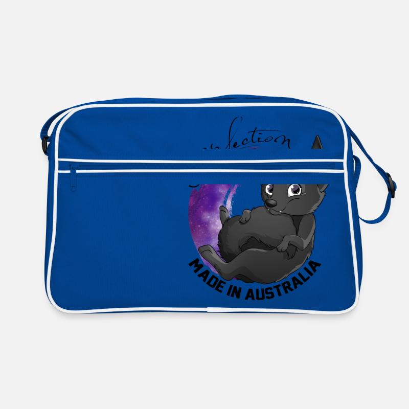 Kelpie Galaxy - Schwarz Retro Tasche