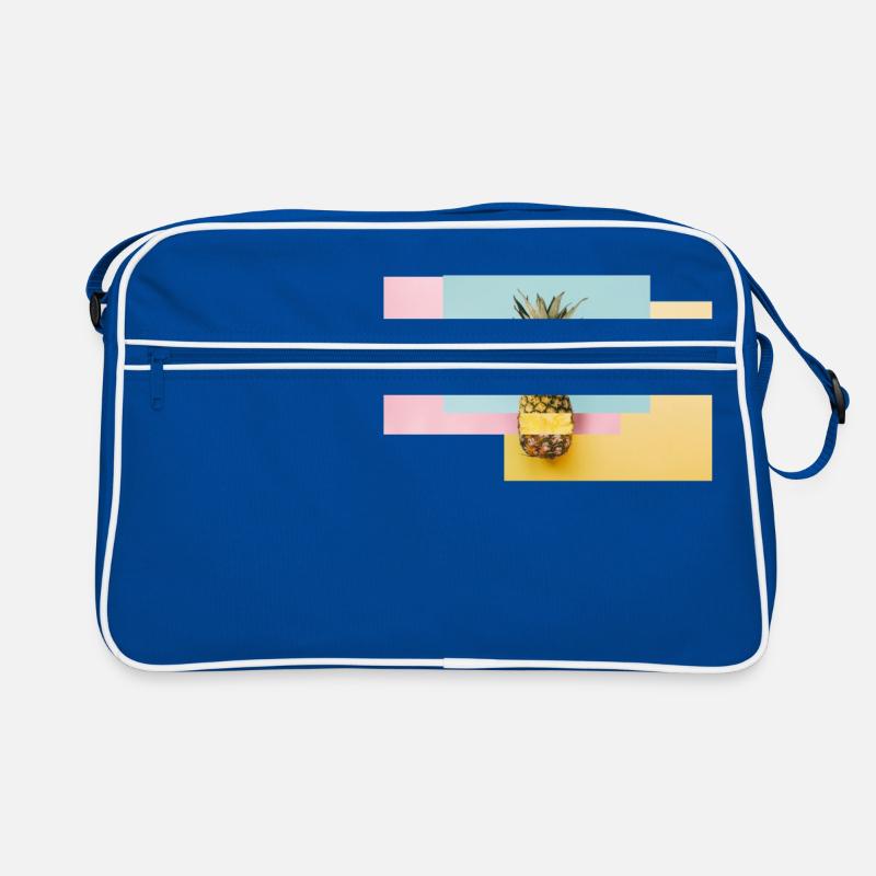 Bunte Ananas / Geschenk Idee Retro Tasche