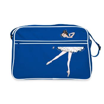 danseur - Sac Retro - bleu/blanc - Devant