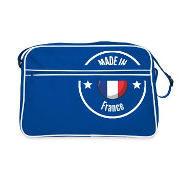 MADE IN FRANCE White - Retro Bag - blue/white - Front