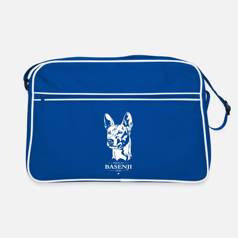 Basenji Dad Hunde Hund Hundespruch Wilsigns Retro Tasche