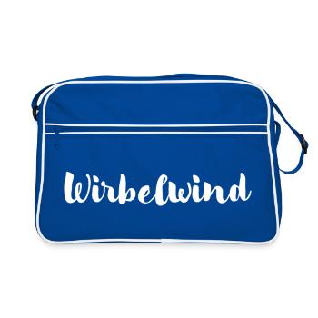 Tourbillon - Sac Retro - bleu/blanc - Devant