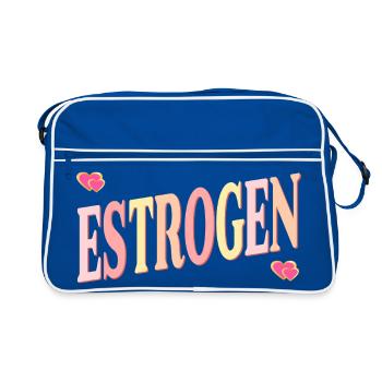 ESTROGEN MENOPAUSE - Retro Bag - blue/white - Front