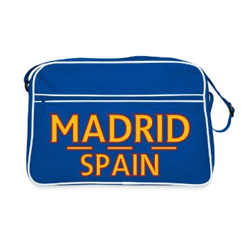 Madrid – Espagne - Sac Retro - bleu/blanc - Devant