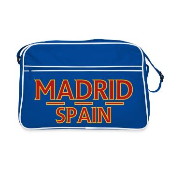Madrid – Espagne - Sac Retro - bleu/blanc - Devant
