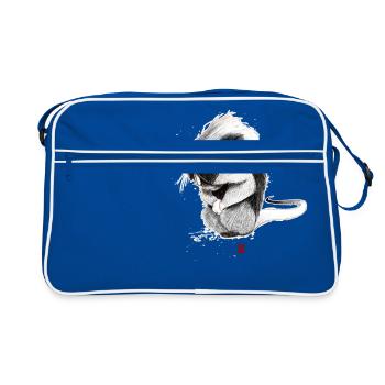 Rodent Sketchy - Retro Bag - blue/white - Front