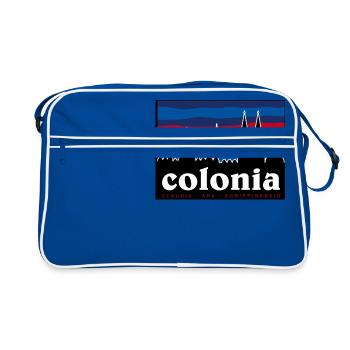 colonia - Retro Tasche - Blau/Weiß - Vorne