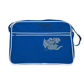 La réalité est ... - Sac Retro - bleu/blanc - Devant