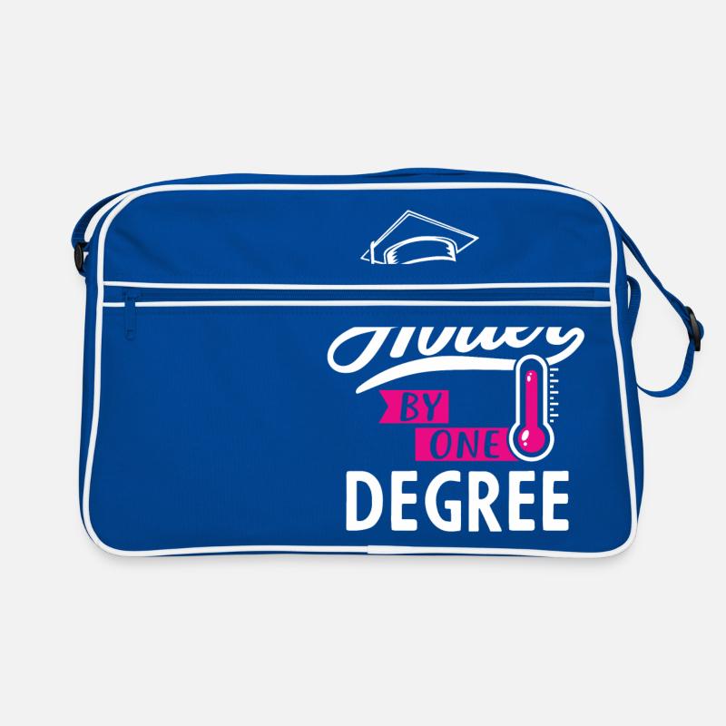 Hotter by one degree - Abschluss Absolvent Abitur Retro Tasche