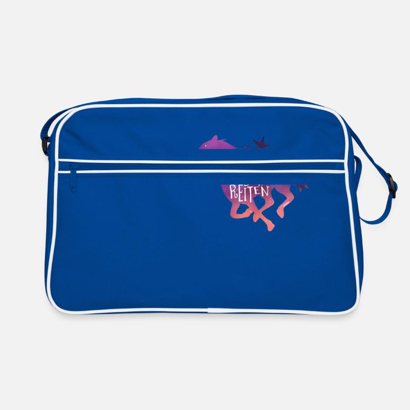 Echte Mädchen Reiten Retro Tasche