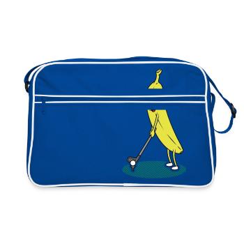 Banane golf sport banane fruits frais - Sac Retro - bleu/blanc - Devant