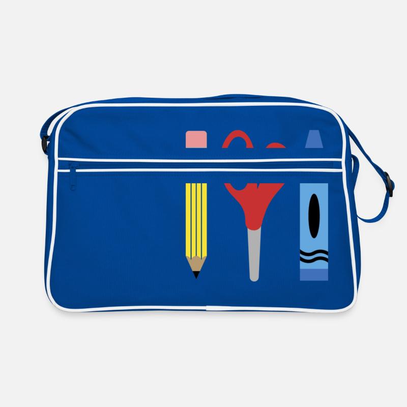 ECOLES CISEAUX CRAYONS MARQUEURS Sac Retro