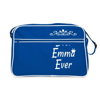 Best Emma Ever Shirt Gift for Emma Tee Names - Retro Bag - blue/white - Front