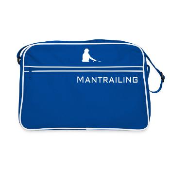 Mantrailing white - Retro Bag - blue/white - Front