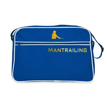 Mantrailing gold - Retro Bag - blue/white - Front