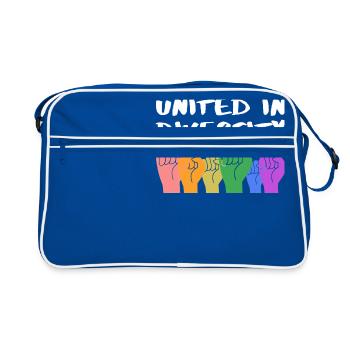 United in diversity gift - Retro Bag - blue/white - Front