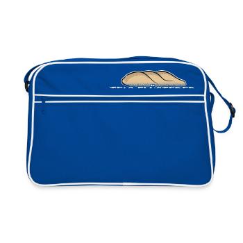 DOUGH WHISPERS Funny baker gift baking - Retro Bag - blue/white - Front