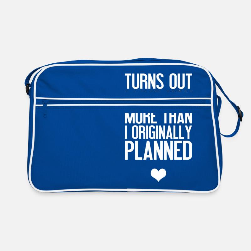 Ich mag dich ein bisschen mehr als ursprünglich Retro Tasche