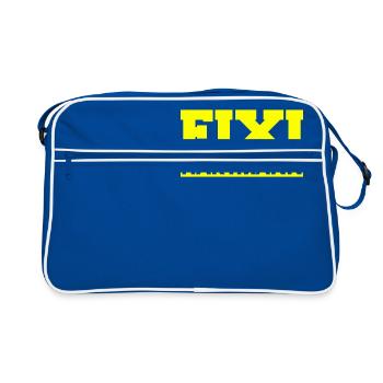 Fixi Hartmann - Retro Tasche - Blau/Weiß - Vorne