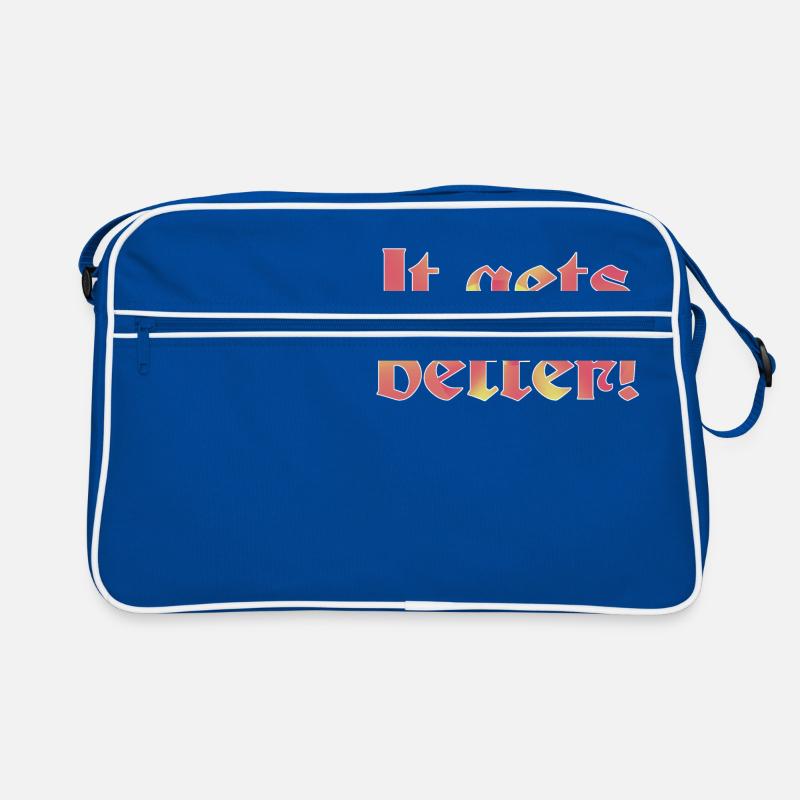 Ça s'ameliore - Sac Retro - bleu/blanc