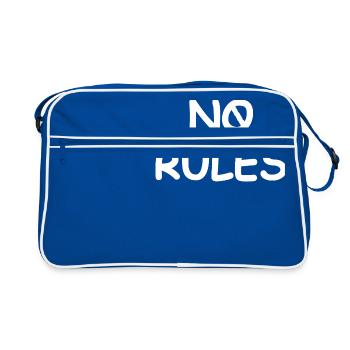 Pas de règles simple blanc - Sac Retro - bleu/blanc - Devant