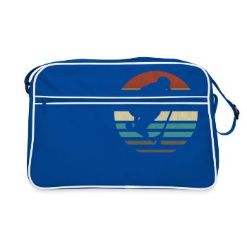 Trottinette acrobatique trottinette trottinette rétro vintage - Sac Retro - bleu/blanc - Devant