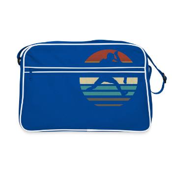 Trottinette acrobatique trottinette trottinette rétro vintage - Sac Retro - bleu/blanc - Devant