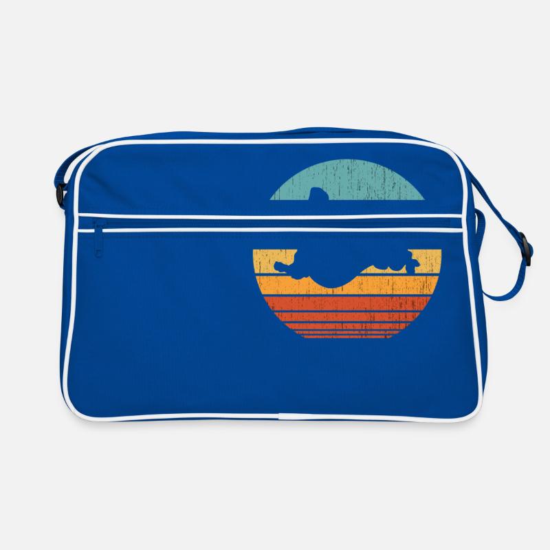 Retro dachshund dachshund dog silhouette gift Retro Bag
