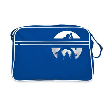 Trottinette acrobatique trottinette trottinette rétro vintage - Sac Retro - bleu/blanc - Devant