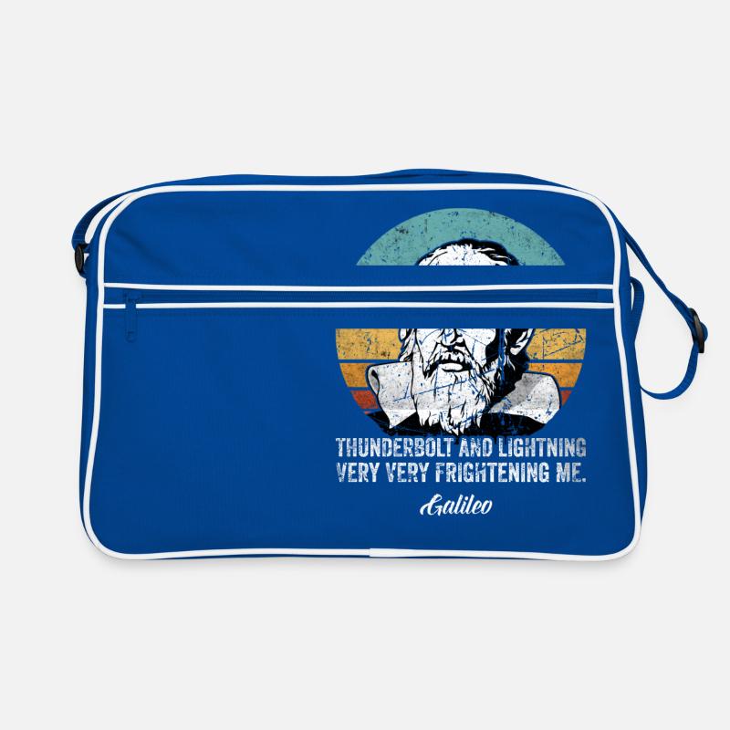 Thunderbolt lightning Galileo Philosopher Physics Retro Bag
