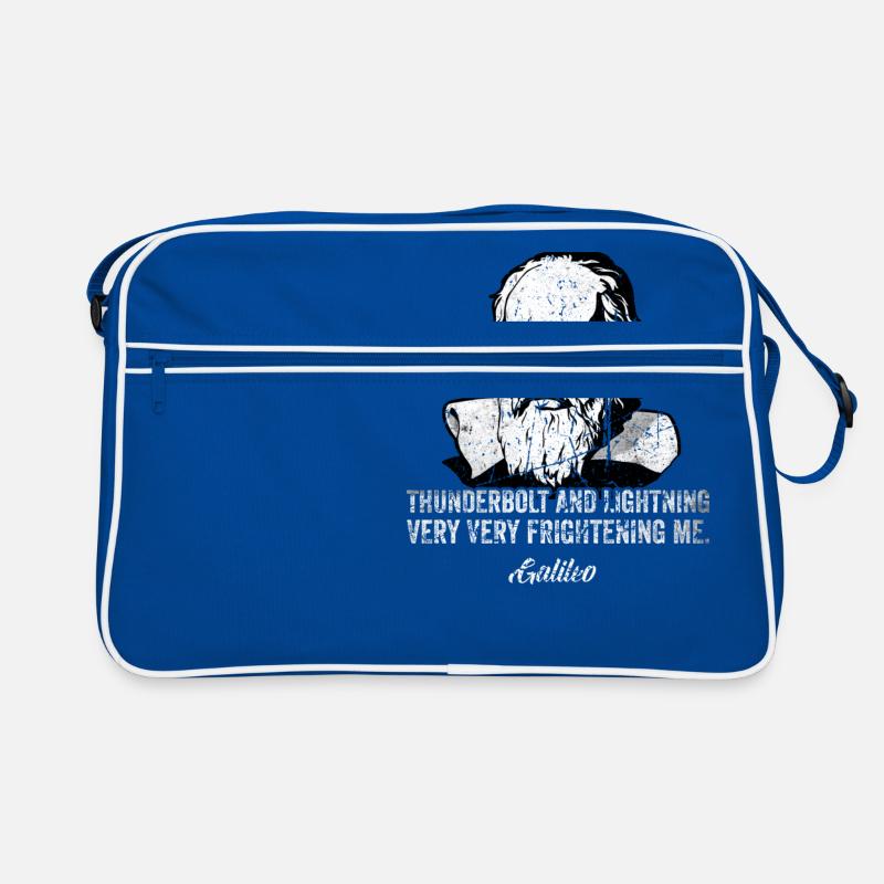 Thunderbolt lightning Galileo Philosopher Physics Retro Bag