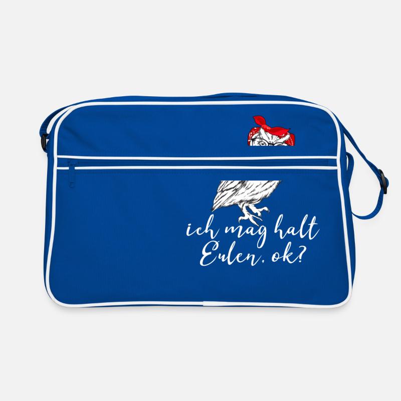 ich mag halt Eulen ok süßes Eulen Geschenk Retro Tasche