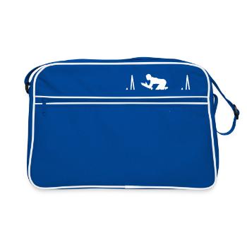 Indoor cycling Spin Cycling exercise bike Indoor bike - Retro Bag - blue/white - Front