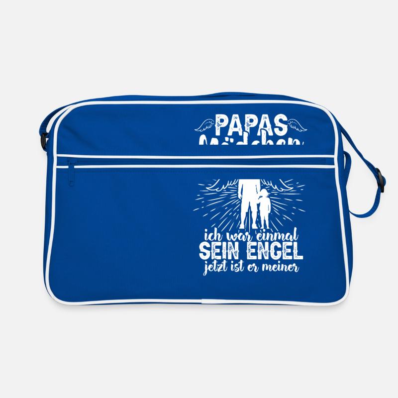 Papas Mädchen Engel Geschenk Vatertag Tochter Retro Tasche