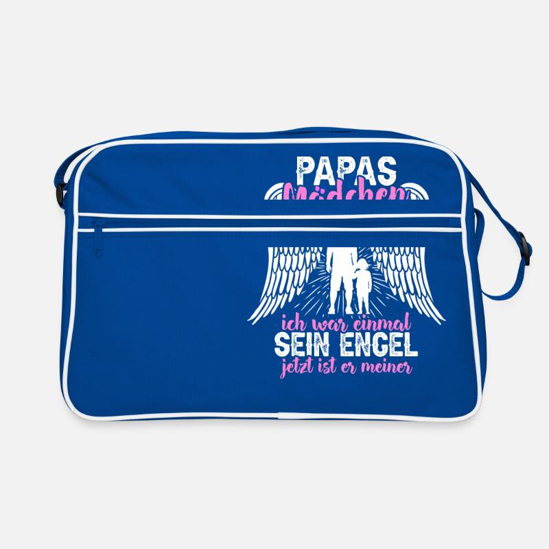 Papas Mädchen Engel Geschenk Vatertag Tochter Retro Tasche