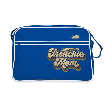 Frenchie Mom Bully Bully Bully bully français - Sac Retro - bleu/blanc - Devant