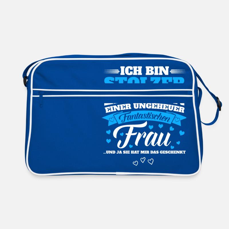 Ich Bin Stolzer Ehemann einer Fantastischen Frau Retro Tasche