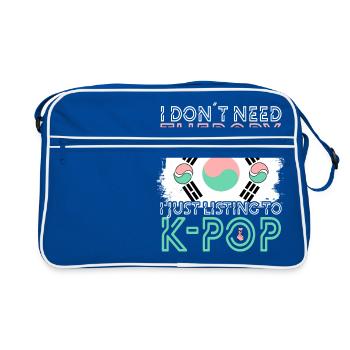 K-pop - Sac Retro - bleu/blanc - Devant