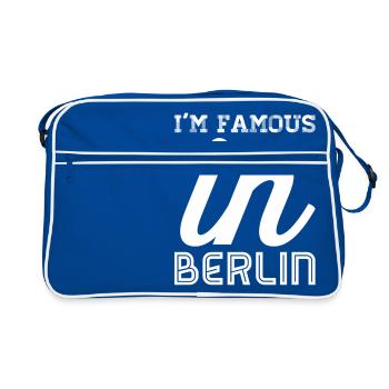 im célèbre en blanc berlin - Sac Retro - bleu/blanc - Devant