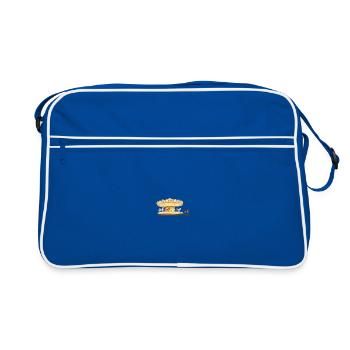 Enchanted Carousel Unisex Illustration - Retro Bag - blue/white - Front