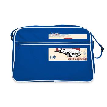 Voitures japonaises, voiture classique, voiture classique - Sac Retro - bleu/blanc - Devant