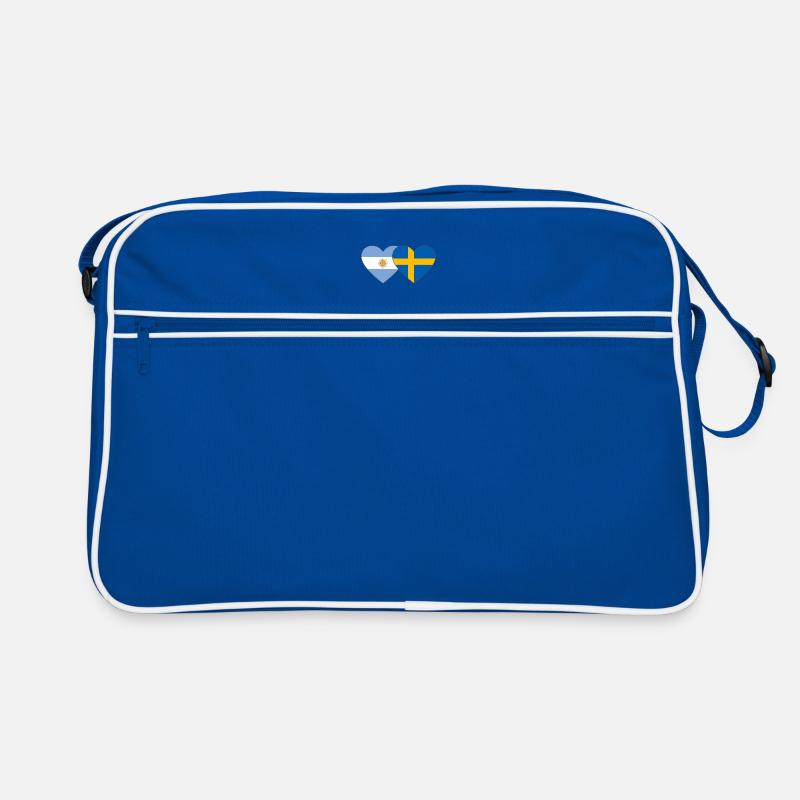 Coeur de drapeau Argentine Suède Sac Retro