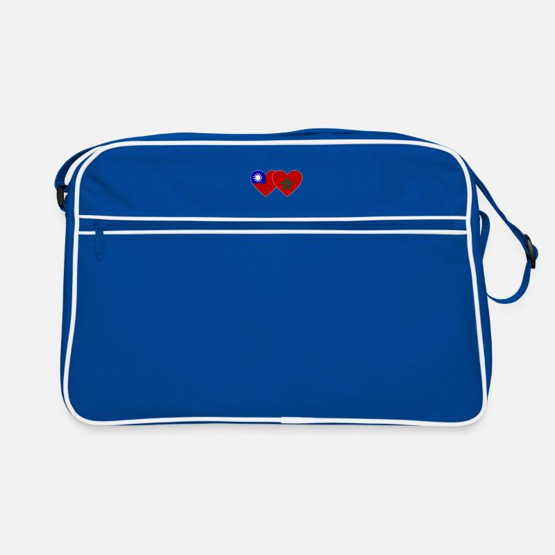 Taiwan Maroc Flag Heart Sac Retro