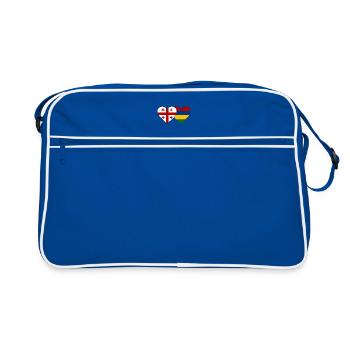 Georgia Mauritius Flag Heart - Retro Bag - blue/white - Front
