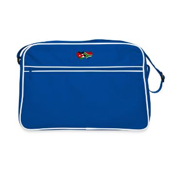 Jordanie Afrique du Sud Flag Heart - Sac Retro - bleu/blanc - Devant