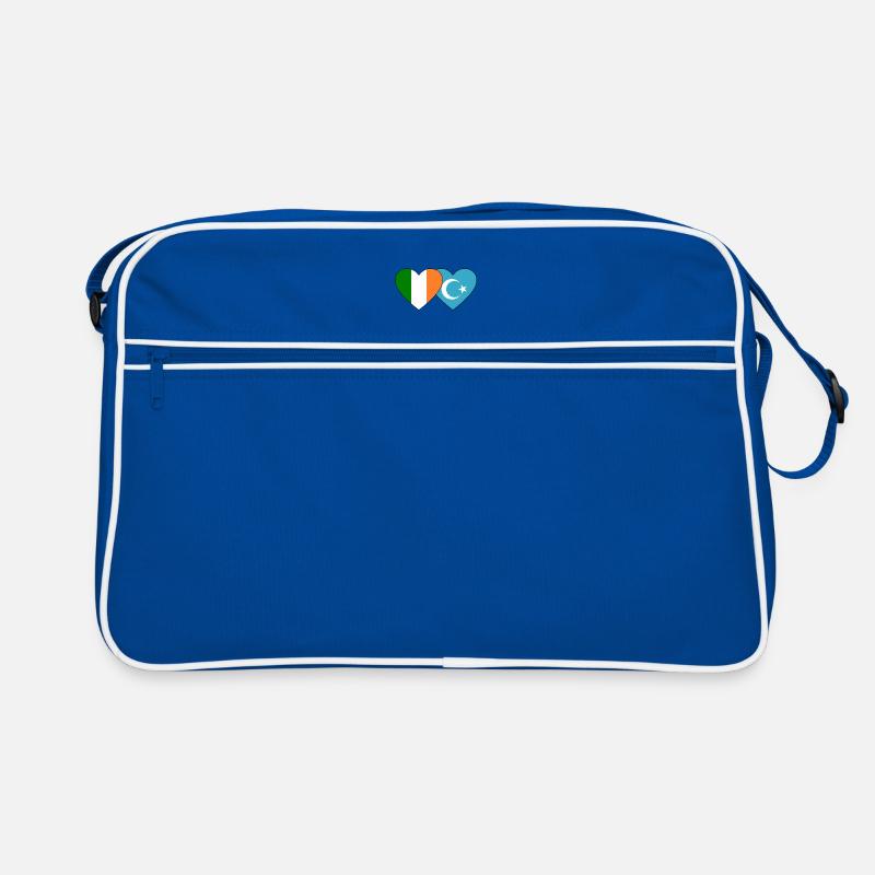 Irland Uiguren Flagge Herz Retro Tasche